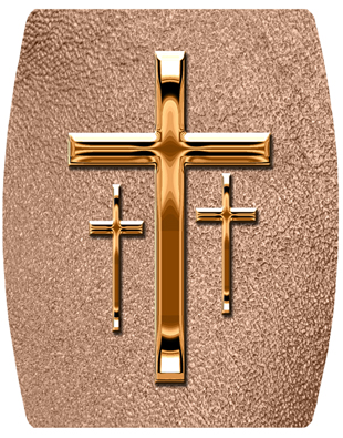 DNSHEND 517 CP SH BZ Copper 3 Crosses Shimmer Bronze